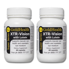 Twin Pack - XTR Vision with Lutein supplement product packaging