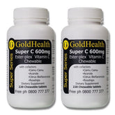 Twin Pack - Super C 600 Chewable Vitamin C