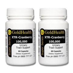 Twin Pack - XTR Cranberry 100,000 supplement product packaging