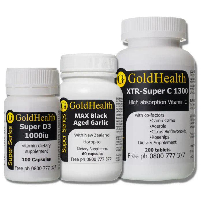 Immune Pack - Vitamin C + Black Garlic + Vitamin D3 wellness pack and product bundle