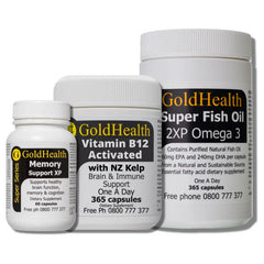 Brain Pack - Fish Oil + Vitamin B12 + Memory Support XP wellness pack and product bundle
