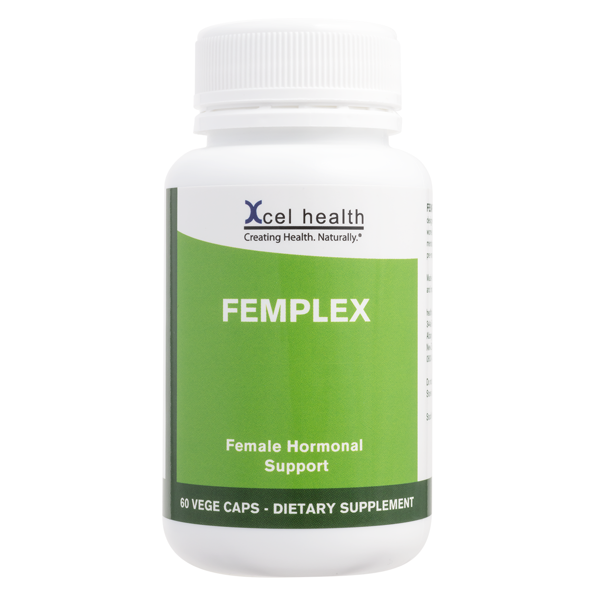 Femplex Hormone Support (Xcel Health) supplement product packaging