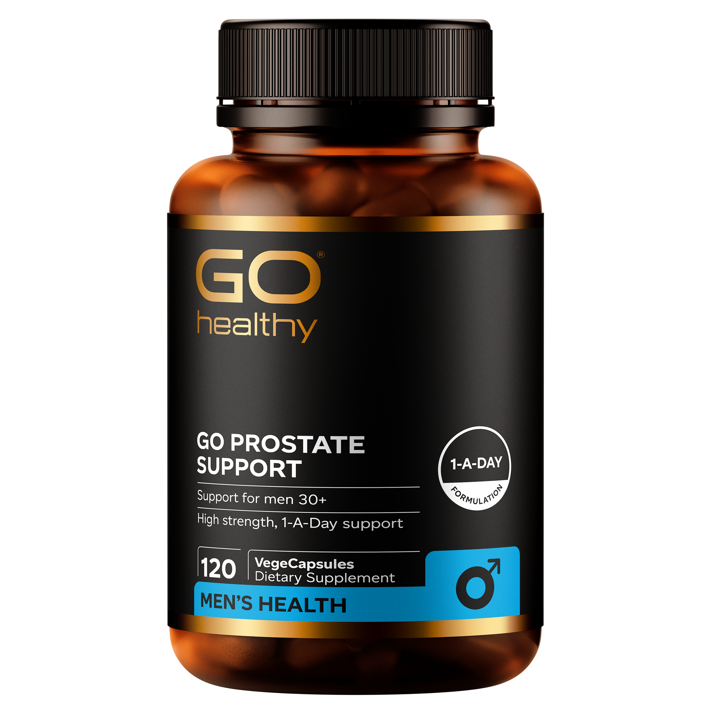 Prostate Support (Go Healthy NZ) supplement bottle front view