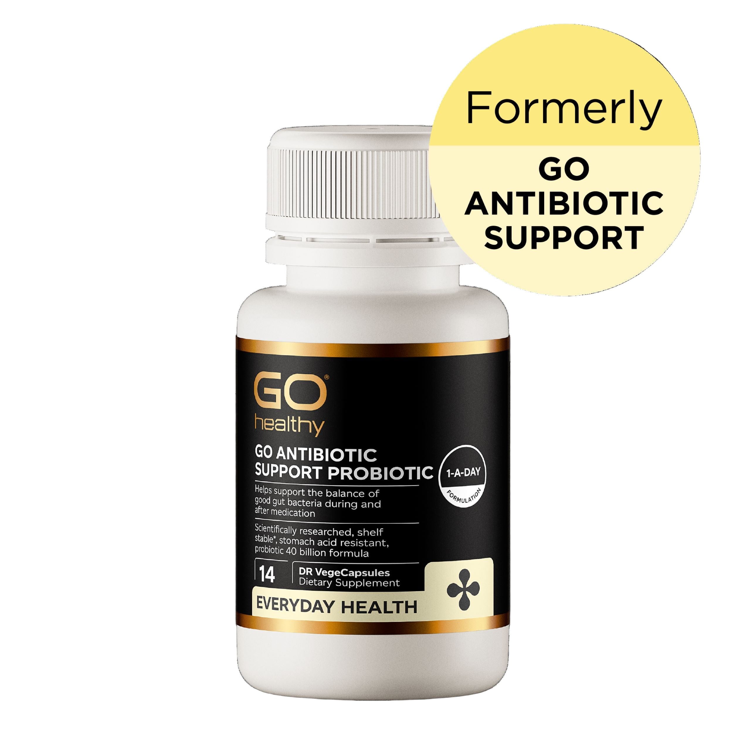 Go Antibiotic Support Probiotic (Go Healthy NZ) digestion and immune support supplement