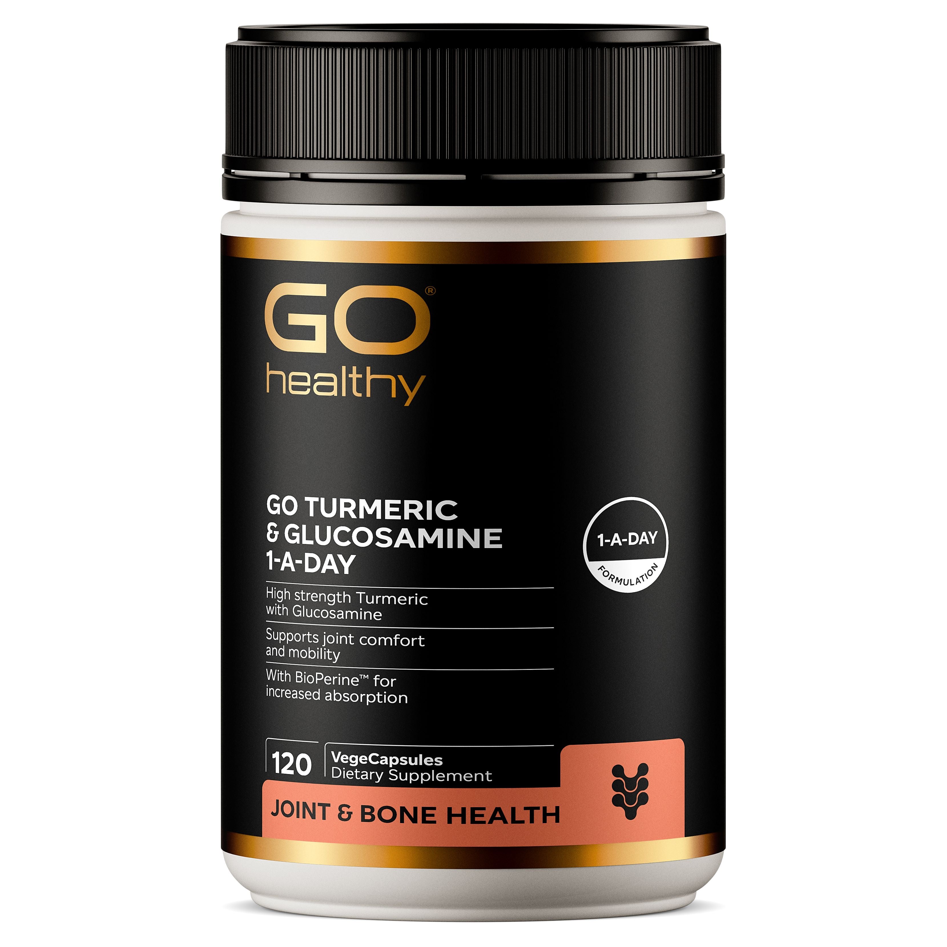 Turmeric and Glucosamine (Go Healthy NZ) joint and muscle support supplement