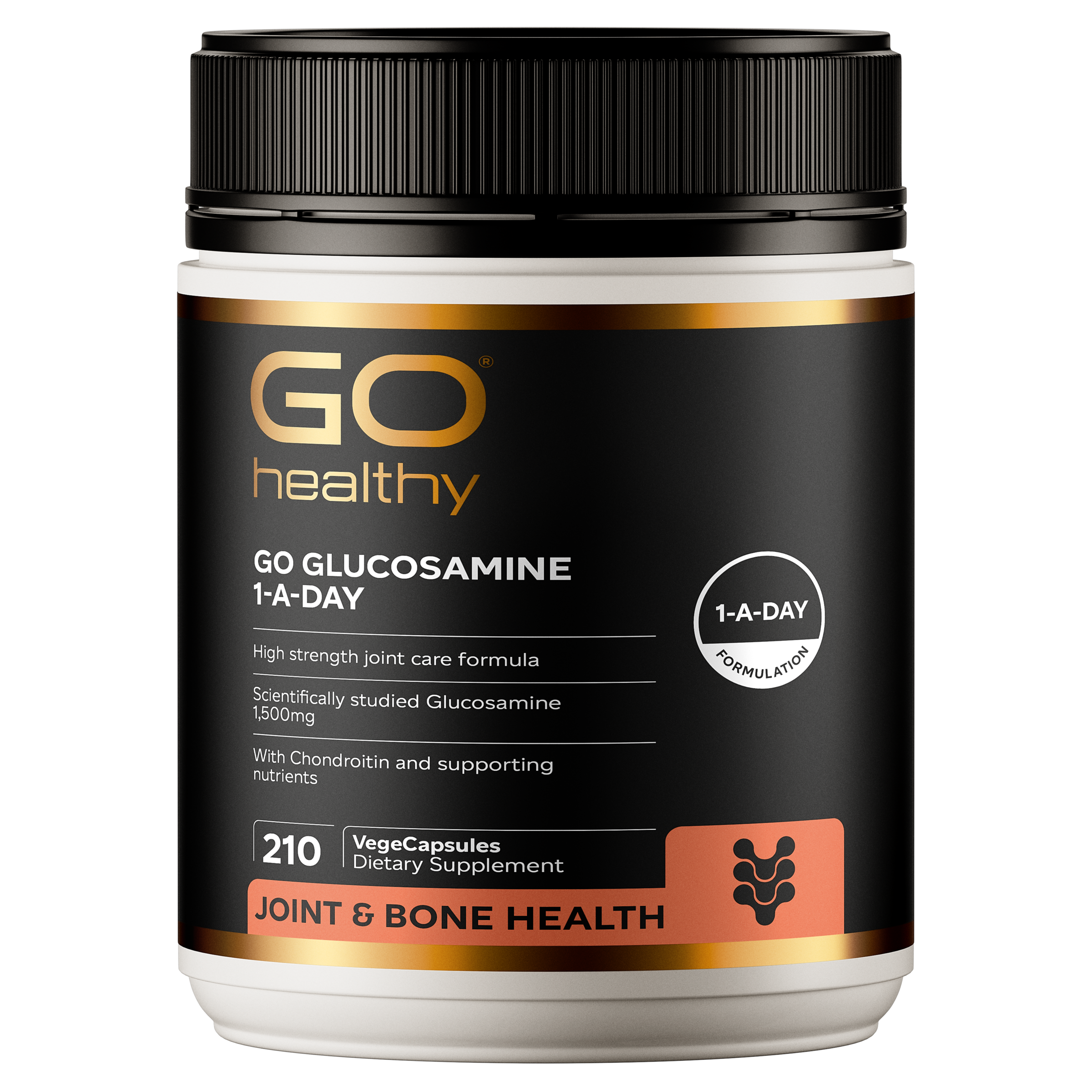 Glucosamine & Chondroitin ONE A DAY (Go Healthy NZ) joint and muscle support supplement