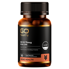 Vitamin K2 Advanced Bone Care (Go Healthy NZ) supplement product packaging