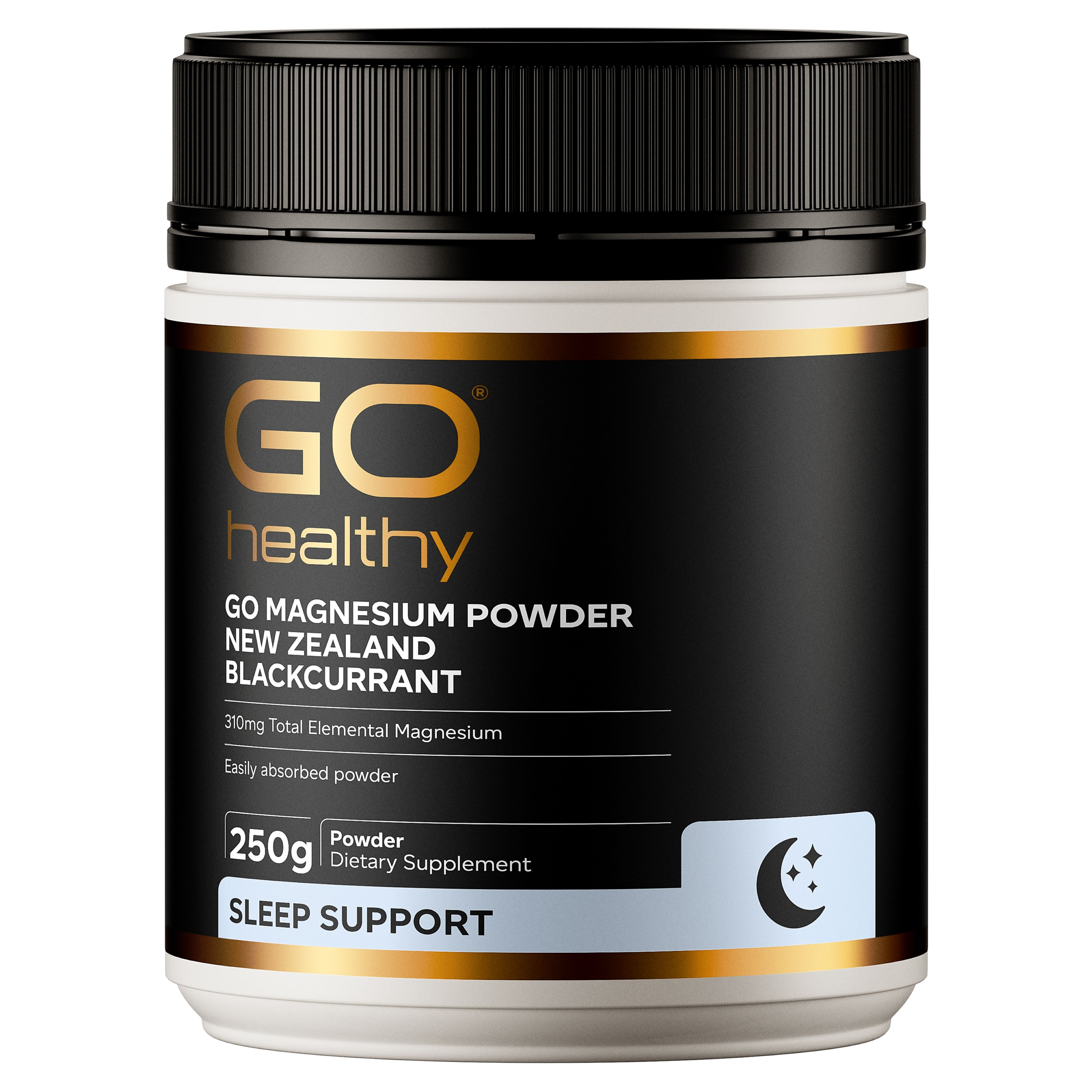 Magnesium Powder Blackcurrant (Go Healthy NZ) joint and muscle support supplement