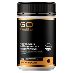 Propolis 2000mg (Go Healthy NZ) supplement product packaging