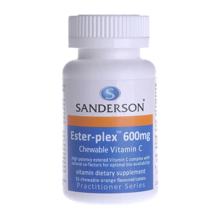 Ester-plex Vitamin C 600mg Orange Chewable (Sandersons) daily wellbeing supplement