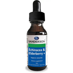 Echinacea & Elderberry Oral Drops (Sandersons) supplement product packaging