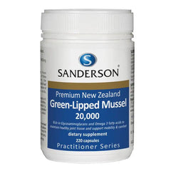 Green Lipped Mussel 20,000 (Sanderson) supplement product packaging