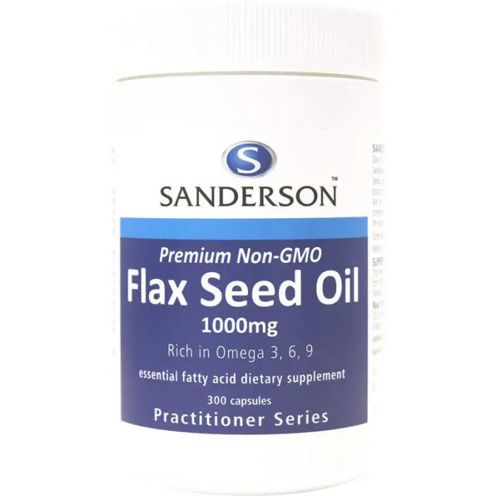 Flax Seed Oil 1000mg (Sandersons) heart and circulation support supplement
