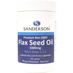 Flax Seed Oil 1000mg (Sandersons) heart and circulation support supplement