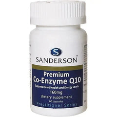 Co Enzyme Q10 160mg (Sandersons) supplement product packaging