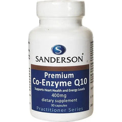 Co Enzyme Q10 400mg (Sandersons) supplement product packaging