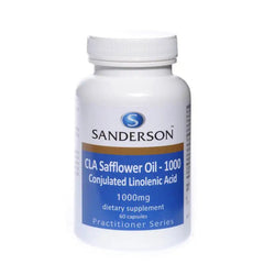 CLA Safflower 1000mg (Sandersons) supplement product packaging