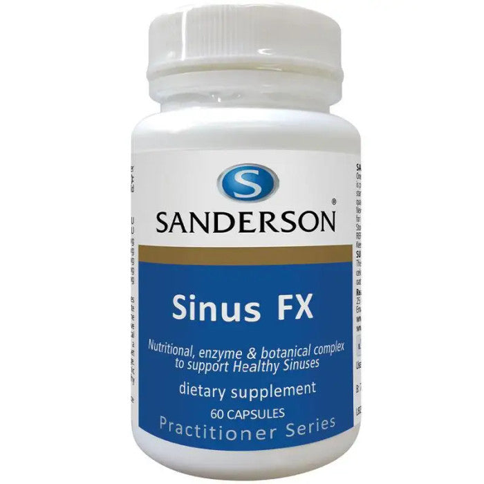 Sinus FX (Sandersons) supplement product packaging