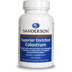 Superior Enriched Colostrum (Sandersons) supplement product packaging