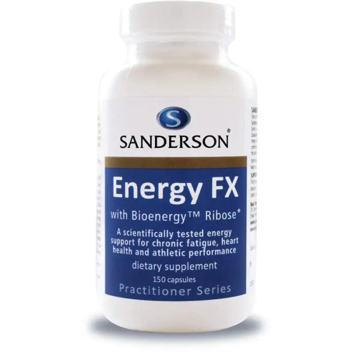 Energy FX (Sandersons) supplement product packaging