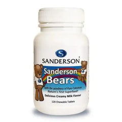 Bears Colostrum Milk Flavour Chewable (Sandersons) supplement product packaging
