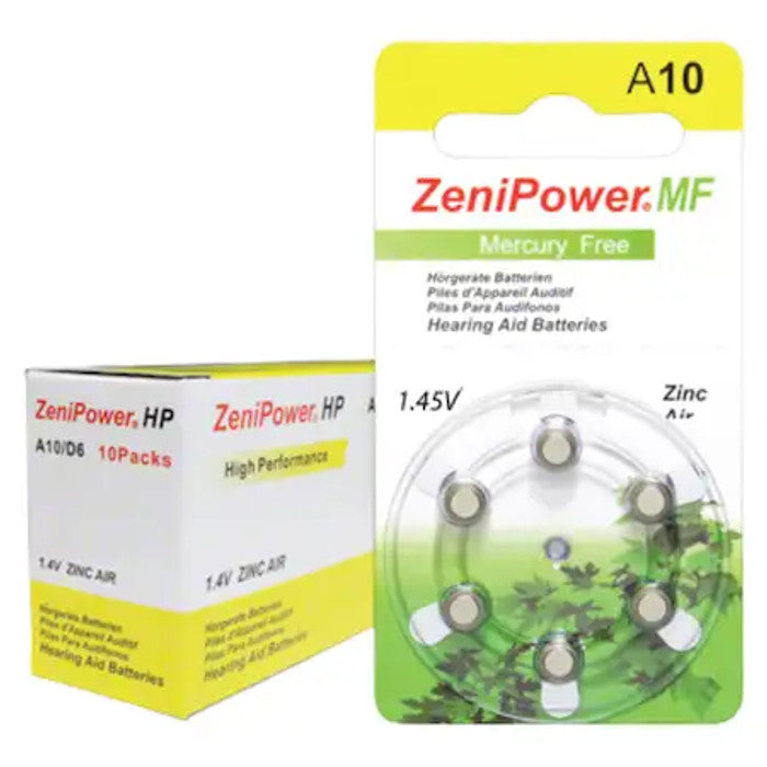 Zenipower Hearing Aid Batteries size 10 hearing aid battery pack
