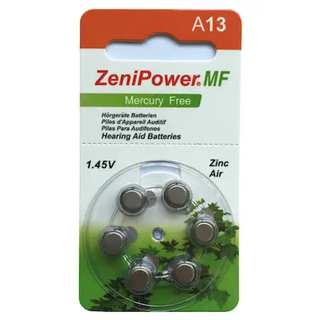 Zenipower Hearing Aid Batteries size 13 hearing aid battery pack