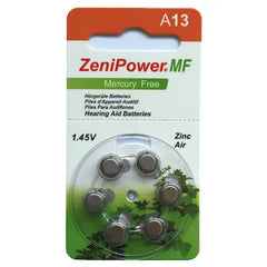 Zenipower Hearing Aid Batteries size 13 hearing aid battery pack