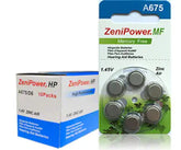 Zenipower Hearing Aid Batteries size 675 hearing aid battery pack