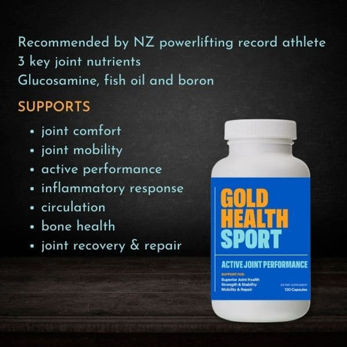 GOLD HEALTH SPORT Complete Join and Muscle Care - Full Pack features and benefits overview