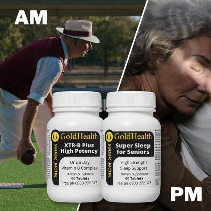 AM/PM Pack - XTR B Plus and Super Sleep for Senior Combo mind sleep and energy support supplement