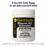 Activated Vitamin B12 with NZ Kelp mind sleep and energy support supplement