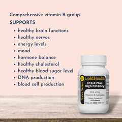 XTR-B Plus Vitamin B Complex features and benefits overview