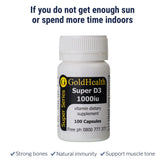 Super Vitamin D3 1000iu daily wellbeing supplement