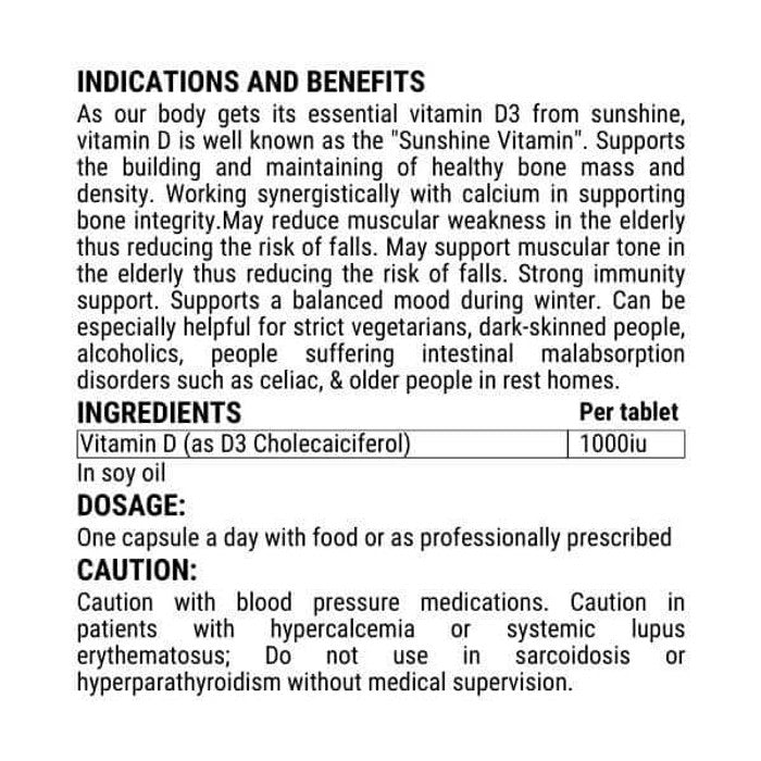 Super Vitamin D3 1000iu