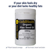 Flax Seed Oil Organic heart and circulation support supplement