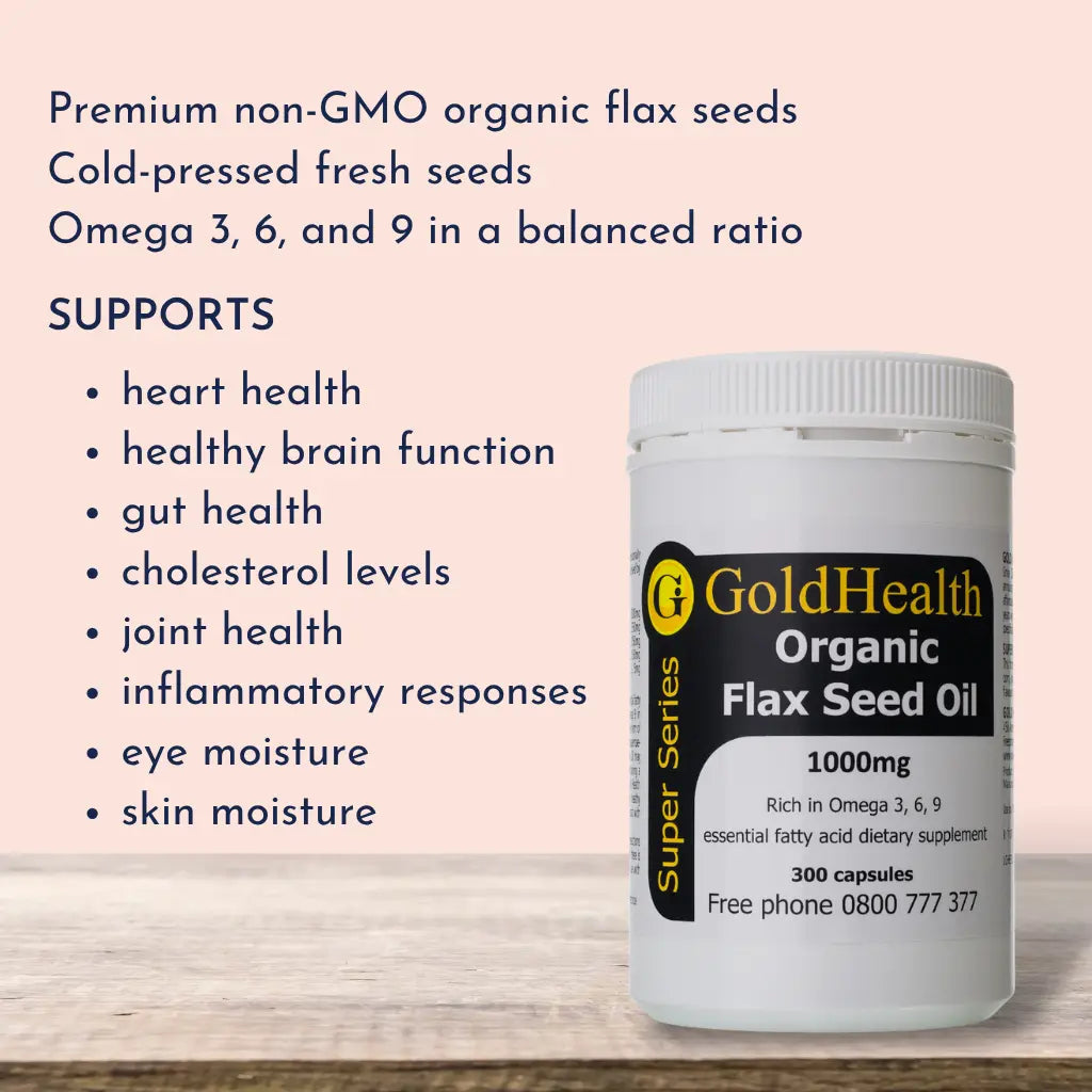 Flax Seed Oil Organic features and benefits overview