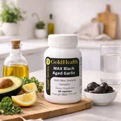 MAX Aged Black Garlic with NZ Horopito wellness pack and product bundle