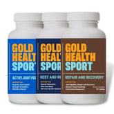 GOLD HEALTH SPORT Complete Join and Muscle Care - Full Pack lifestyle image for everyday wellbeing