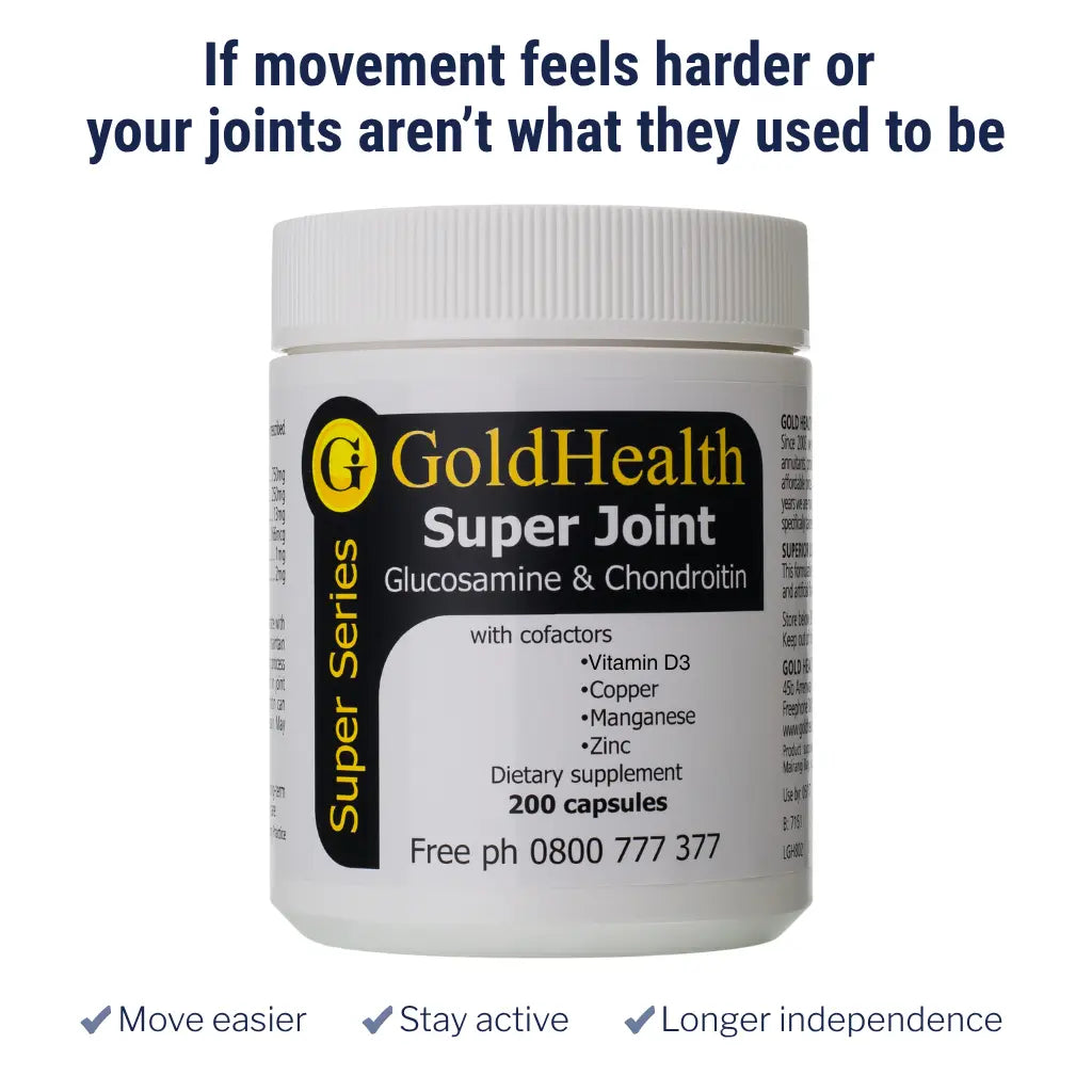 Super Joint Glucosamine and Chondroitin lifestyle image for everyday wellbeing