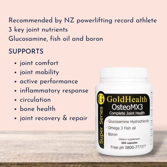 Joint Pack with Turmeric - OsteoMX3 + Turmeric features and benefits overview