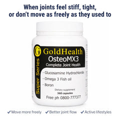 OsteoMX3 Glucosamine and Fish Oil joint and muscle support supplement