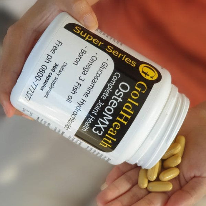 Joint Pack with Turmeric - OsteoMX3 + Turmeric capsules and product packaging