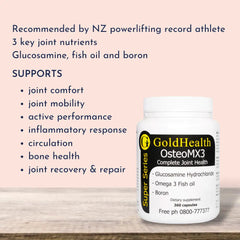 OsteoMX3 Glucosamine and Fish Oil features and benefits overview