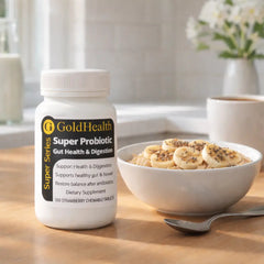 Super Probiotic Gut Health and Digestion Strawberry Chewable probioticbanana product image