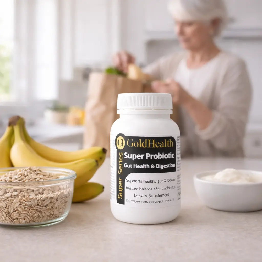 Super Probiotic Gut Health and Digestion Strawberry Chewable probioticgorcery product image