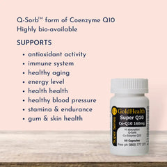 Super Q10 Co Enzyme Q10 features and benefits overview