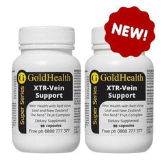 Twin Pack - XTR-Vein Support with Red Vine Leaf and NZ Oxi-fend® Fruit Complex heart and circulation support supplement
