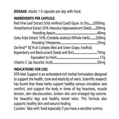 XTR-Vein Support with Red Vine Leaf and NZ Oxi-fend® Fruit Complex
