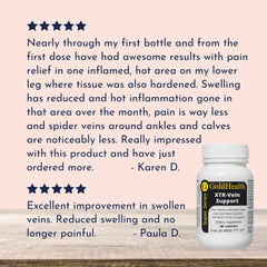 XTR-Vein Support with Red Vine Leaf and NZ Oxi-fend® Fruit Complex veinreview product image